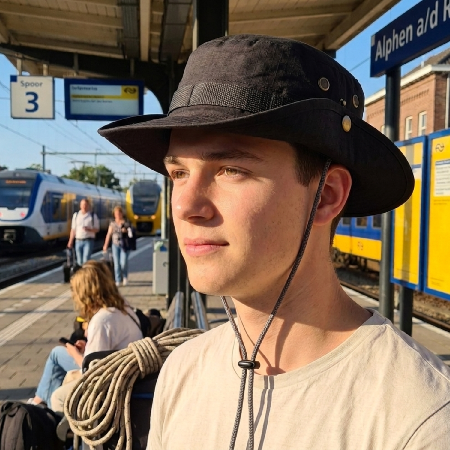 Bucket Hat Heren Zwart