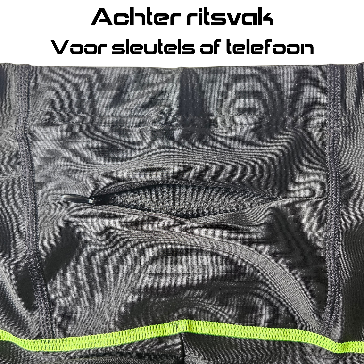 Fietsbroek Dames met Zeem Geel