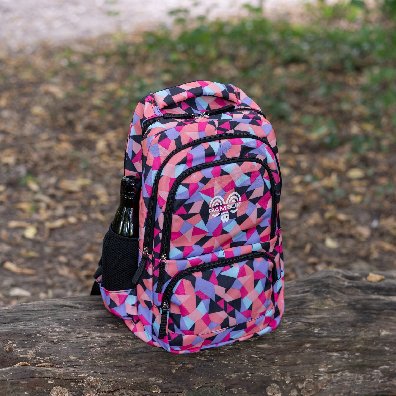 Schooltas Set - Zwart Abstract - 3-delig RAMBUX