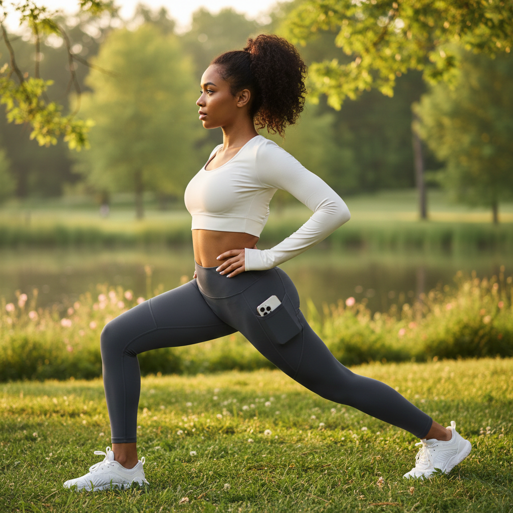 Sportlegging Dames Antraciet High Waist