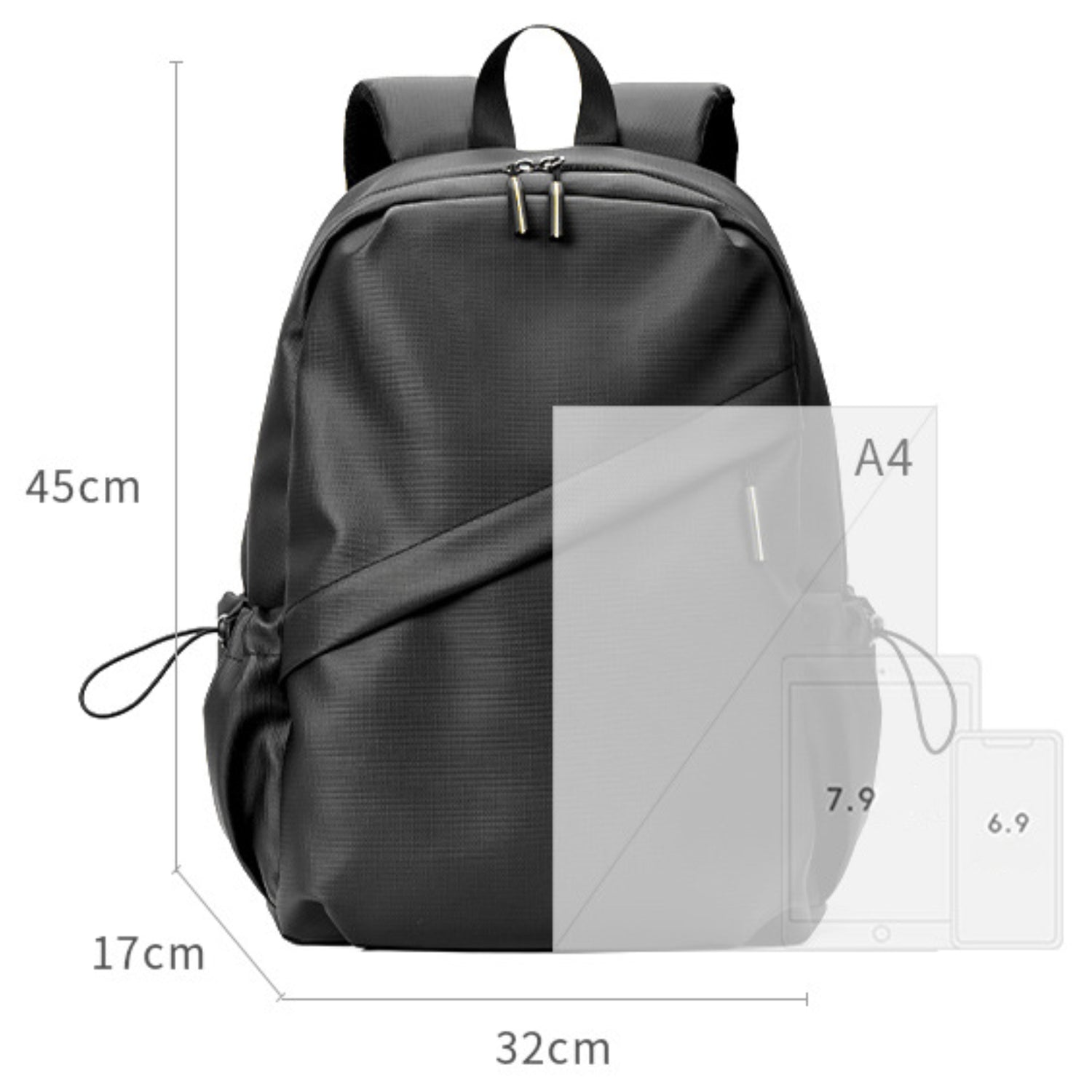 Urban Daypack - Zwart - Laptop Rugzak - Rugzak - 25L