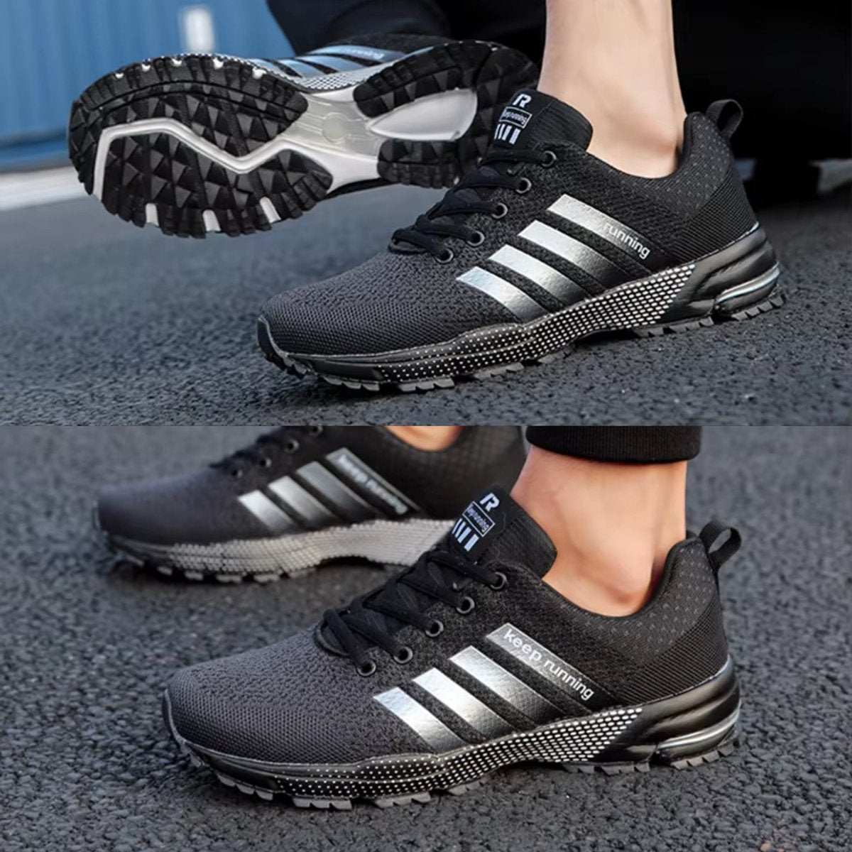 Sneakers - Zwart - Zomer Sportschoenen - RAMBUX