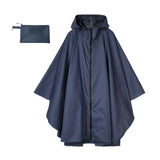 Poncho Regenjas met Capuchon Marineblauw
