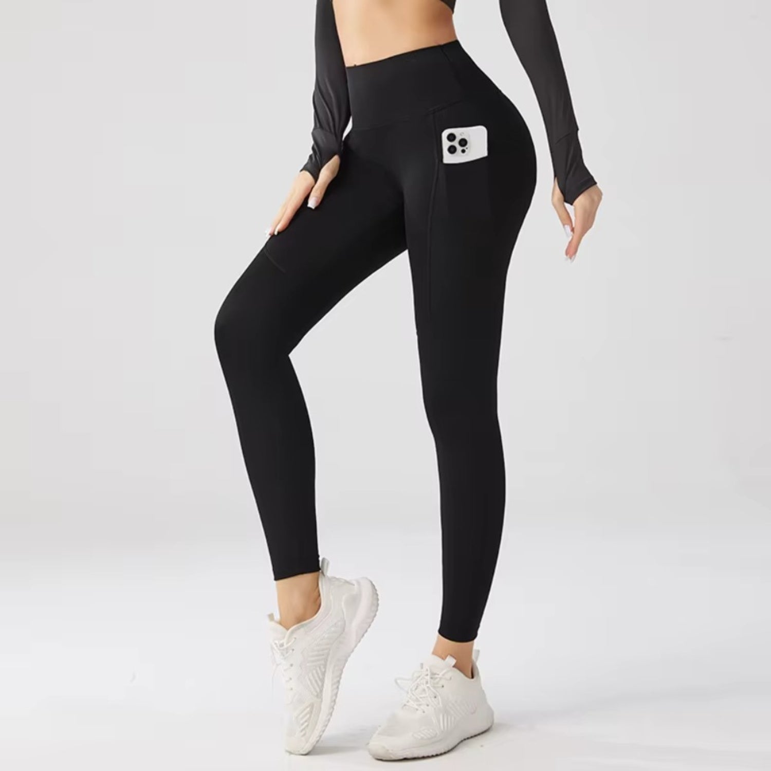 Sportlegging Dames Zwart High Waist