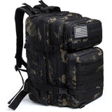 Rucksack 45L Camo Zwart