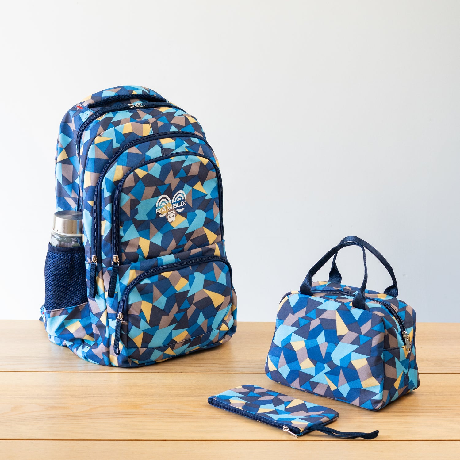Schultasche Abstrakt Blau