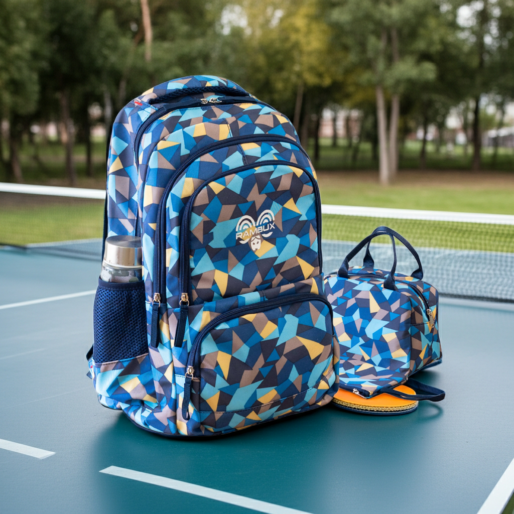 Schultasche Abstrakt Blau